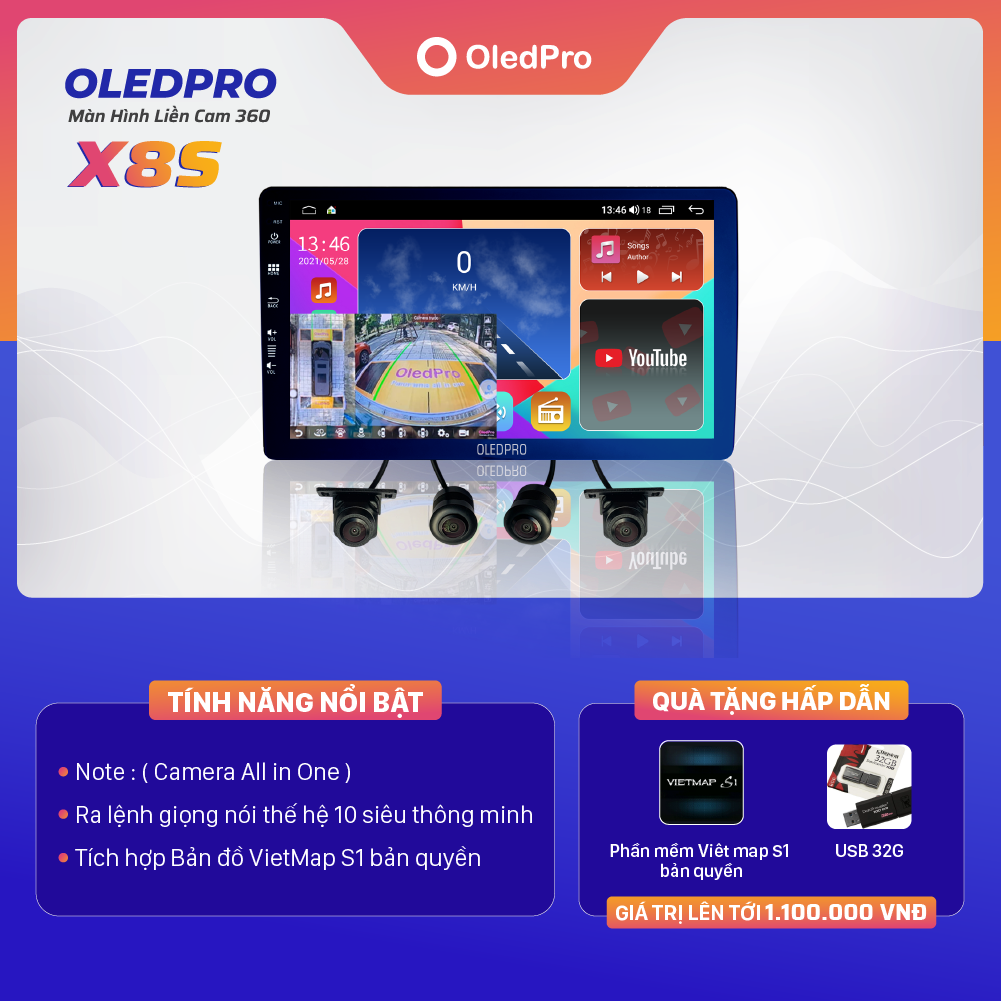 Màn hình liền camera OledPro X8s công nghệ hiện đại nhất hiện nay