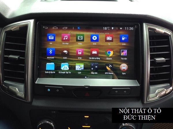 Đầu màn hình DVD Android cho xe Ford Ranger thế hệ mới