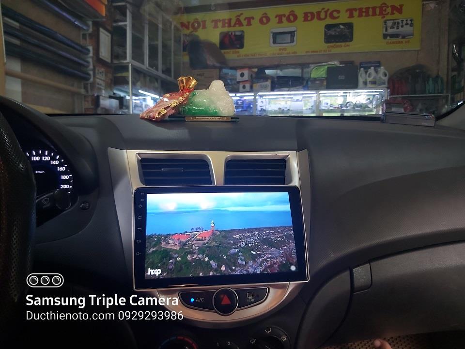 Màn hình Android cắm Sim 4g xe Hyundai Accent 2015