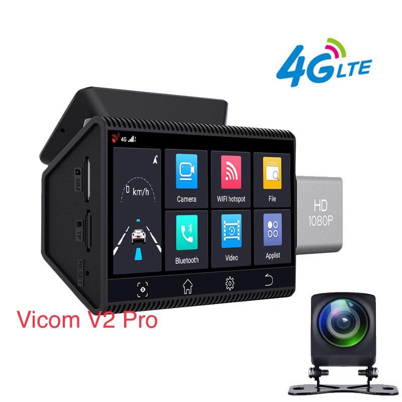 Camera Hành Trình Vicom V2 Pro siêu nét Theo Dõi Xe Từ Xa Qua Sim 4G